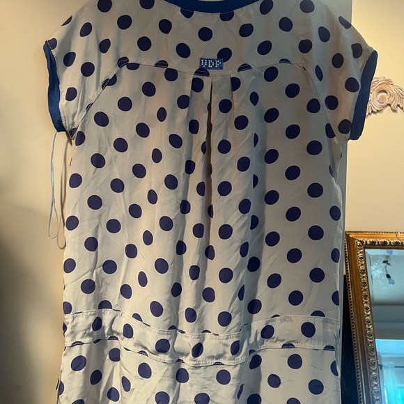 VDP Polka Dot dress with Blue Accents - Picture 5 of 6